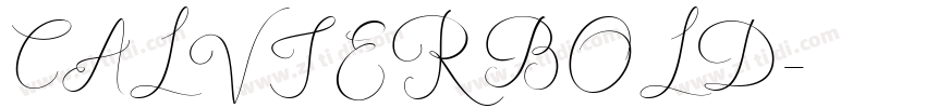 CALVIER BOLD字体转换